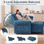 LLappuil 86" Sectional Sofa, Sectional Couch with Pull Out Sofa Bed, Corduroy Sofa Couch Convertible Sofa Bed with Storage Chaise, Small Desktop, Charging Port for Living Room