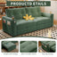 LLappuil 73" Pull Out Sofa Bed Queen Size, Loveseat Sofa Convertible Sleeper Sofa Bed, Corduroy Sofa Couch for Living Room Green
