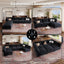 LLappuil Modular Sectional Sofa, Modular Sectional Sofa Convertible Sleeper Sofa Bed, Oversized Deep Seat Chenille Sofa for Living Room