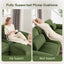 LLappuil 76" Loveseat Sofa, Modular Sectional Couch with Movable Ottoman, Cloud Corduroy Sofa Couch for Living Room