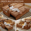 LLappuil 73" Pull Out Sofa Bed Queen Size, Loveseat Sofa Convertible Sleeper Sofa Bed, Corduroy Sofa Couch for Living Room Orange