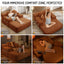 LLappuil Chaise Lounge Chair Indoor, Corduroy Boneless Sofa Bed, Deep Seat Sleeper Couch Reading Chairs, Cloud Sofas Couches for Living Room, No Assembly Required Orange
