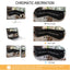 LLappuil Sectional Sofa Couch, Oversized Chenille Sofa with Pull Out Sofa Bed for Living Room Black