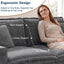 LLappuil 81" Chenille Sofa, Comfy Loveseat Sofa Couch , Mid-Century Upholstered Couch for Living Room Gray