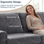 LLappuil 81" Chenille Sofa, Comfy Loveseat Sofa Couch , Mid-Century Upholstered Couch for Living Room