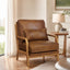 LLappuil Accent Chair, Mid-Century Modern Reading Single Sofa Chair for Living Room, Foil Fabric