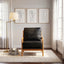 LLappuil Accent Chair, Mid-Century Modern Reading Single Sofa Chair for Living Room, Foil Fabric