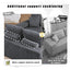 LLappuil 144" Sectional Sofa, Oversized Modular Sectional Couch with Chaise, Magazine Pockets, Removable Armrests, Cloud Boneless Corduroy Sofa Convertible Sofa Bed for Living Room