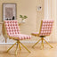 LLappuil Dining Chair Set of 2, 2 Piece Puffy Bubble Kitchen Dining Chair with with Metal Legs, Tufted Velvet 360° Swivel Accent Chair for Dining Room, Kitchen, Living Room