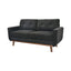 LLappuil 65" Loveseat Sofa, Love Seat Small Sofa Couch for Living Room, Bedroom, Compact Space, Polyester Dark Gray