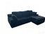 LLappuil 96" Sectional Sofa, Modular Sectional Couch with Left Chaise, Deep Seat Corduroy Cloud Sofa for Living Room Black