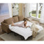 LLappuil Pull Out Sofa Bed Queen Size, 82" 3 Seat Sofa Convertible Sofa Bed, Velvet Sofa Couch with Memory Foam Mattress for Living Room Brown