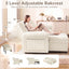 LLappuil 86" Sectional Sofa, Sectional Couch with Pull Out Sofa Bed, Corduroy Sofa Couch Convertible Sofa Bed with Storage Chaise, Small Desktop, Charging Port for Living Room