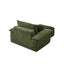 LLappuil 50" Accent Chair with Ottoman, Oversized Living Room Chair, Corduroy Deep Seat Reading Single Sofa Chair, No Need Assemble