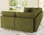 LLappuil Modular Sectional Sofa, 8 Seat Corduroy Sectional Sofa with Storage, 8 Back Cushion 8 Throw Pillow Green