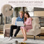 LLappuil Loveseat Sofa, 47" Small Couch, Love Seat Corduroy Sofa Couch for Compact Space Beige