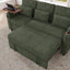 LLappuil 81" Loveseat Sofa with Recliner Chair, 3 Seat Sofa with Pull Out Sofa Bed, Chenille Sofa Couch Convertible Sofa Bed with Tabletop, Cup Holder, USB & Type-c Charging Port for Living Room