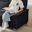 LLappuil 82" Velvet Sofa, 3 Seater Sofa Couch for Living Room Black