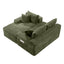 LLappuil 95" Sectional Sofa, Modular Sectional Couch with Right Chaise, Deep Seat Corduroy Cloud Sofa for Living Room