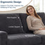 LLappuil 81" Corduroy Sofa, Comfy Loveseat Sofa Couch , Mid-Century Upholstered Couch for Living Room