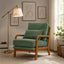 LLappuil Accent Chair, Mid-Century Modern Reading Single Sofa Chair for Living Room Green