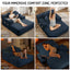 LLappuil Chaise Lounge Chair Indoor, Corduroy Boneless Sofa Bed, Deep Seat Sleeper Couch Reading Chairs, Cloud Sofas Couches for Living Room, No Assembly Required Blue