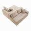LLappuil 106" Sectional Sofa, Modular Sectional Couch with Right Chaise, Deep Seat Corduroy Cloud Sofa for Living Room