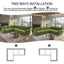 LLappuil Sectional Sofa Couch, Oversized Chenille Sofa with Pull Out Sofa Bed for Living Room Olive