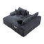LLappuil Sectional Sofa, 106" U Shaped Modular Sectional Couch with Left Chaise, Cloud Courduroy Sofa Couch with Movable Ottoman for Living Room Gray