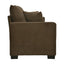 LLappuil 69" Loveseat Sofa, Upholstered Couch with 2 Throw Pillows for Living Room, Linen Brown