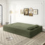 LLappuil Full Size Futon Convertible Sleeper Sofa Bed, 78" Corduroy Loveseat Floor Sofa Couch for Living Room