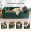LLappuil 78" Corduroy Sofa Bed, Floor Sofa Convertible Sofa Bed, Loveseat Sofa for Living Room, No Assembly Green