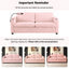 LLappuil 73" Loveseat Sofa, Pull Out Sofa Bed Full Size with 3" Mattress, Corduroy Sofa Couch with USB Ports, Cup Holders, Phone Holder Convertible Sofa Bed for Living Room Pink