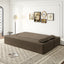 LLappuil Full Size Futon Convertible Sleeper Sofa Bed, 78" Corduroy Loveseat Floor Sofa Couch for Living Room