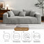LLappuil 94" Boneless Couch, Corduroy 3 Seat Sofa, Deep Seat Cloud Sofa Couch for Living Room