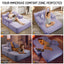 LLappuil Chaise Lounge Chair Indoor, Corduroy Boneless Sofa Bed, Deep Seat Sleeper Couch Reading Chairs, Cloud Sofas Couches for Living Room, No Assembly Required Purple