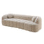 LLappuil 98" Cloud Couch, Oversized Boneless Compressed Sofa, Corduroy 3 Seater Sofa Couch with Bubble Channel Tufted for Living Room, No Assembly Required