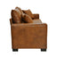 LLappuil 69" Loveseat Sofa, Upholstered Couch with 2 Throw Pillows for Living Room, Foil Fabric Brown