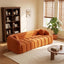 LLappuil 98" Cloud Couch, Oversized Boneless Compressed Sofa, Corduroy 3 Seater Sofa Couch with Bubble Channel Tufted for Living Room, No Assembly Required