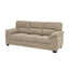 LLappuil 81" Mid-Century Modern Sofa, 3 Seat Sofa Cloud Couch for Living Room, Linen Camel