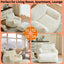 LLappuil Bean Bag Chair with Ottoman, Lazy Sofa Chair for Adults, Memory Foam Bean Bag Chairs with Filler Included for Living Room Bedroom Beige