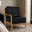 LLappuil Accent Chair, Mid-Century Modern Reading Single Sofa Chair for Living Room, Foil Fabric