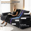 LLappuil King Size Convertible Sofa Bed, 87" DIY Chenille Sofa Couch with Deep Seat for Living Room Dark Gray