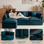 LLappuil 71" Loveseat Sofa, Modular Sectional Couch with Movable Ottoman, Chenille Cloud Sofa Couch for Living Room