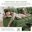 LLappuil 101" Sectional Sofa, Modular Sectional Couch with Movable Ottoman, Chenille Cloud Sofa Couch for Living Room