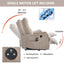 LLappuil Power Lift Recliner Chair, 8‑Point Vibration Massage Reclining Chair with Heat, Chenille Reading Chair with Side Pocket, USB Charge Port, Remote Control for Living Room