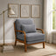 LLappuil Accent Chair, Mid-Century Modern Reading Single Sofa Chair for Living Room Light Gray