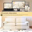 LLappuil 81" Cloud Couch, Loveseat Sofa with Storage, USB Port, Chenille Sofa with Pull Out Sofa Bed for Living Room Beige