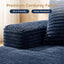 LLappuil Sectional Sofa, 94.5" U Shaped Modular Sectional Couch with Right Chaise, Cloud Courduroy Sofa Couch with Movable Ottoman for Living Room Blue