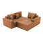 LLappuil 108" Sectional Sofa, Modular Sectional Couch with Left Chaise, Deep Seat Faux Leather Cloud Sofa for Living Room